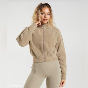 Whitney Simmons gymshark eyelash knit jacket